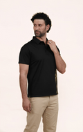 OUTRIDER - Giza Cotton Polo T-Shirt (Black)