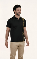 OUTRIDER - Giza Cotton Polo T-Shirt (Black)