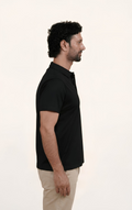 OUTRIDER - Giza Cotton Polo T-Shirt (Black)