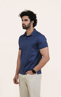 EXPLORER - Giza Cotton Tee (Navy)