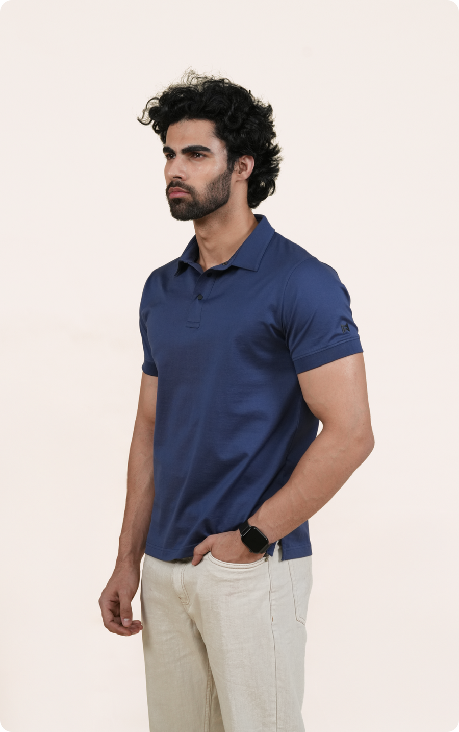 EXPLORER - Giza Cotton Tee (Navy)