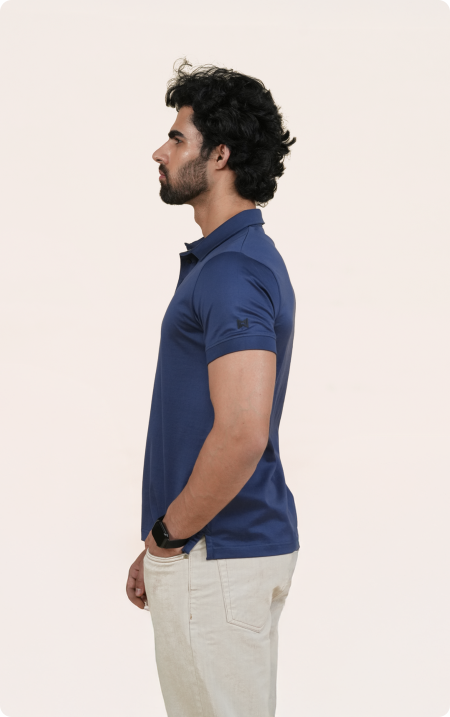 EXPLORER - Giza Cotton Tee (Navy)