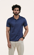 EXPLORER - Giza Cotton Tee (Navy)
