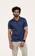 EXPLORER - Giza Cotton Tee (Navy)