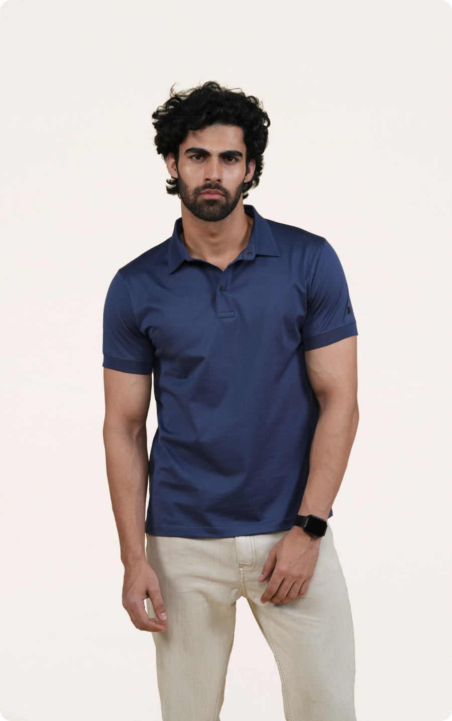 EXPLORER - Giza Cotton Tee (Navy)