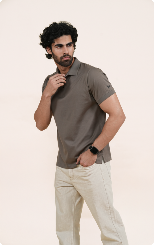 EXPLORER - Giza Cotton Tee (Brown)