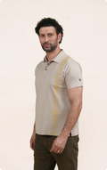 OUTRIDER - Giza Cotton Polo T-Shirt (Beige)