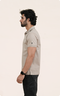EXPLORER - Giza Cotton Tee (Beige)