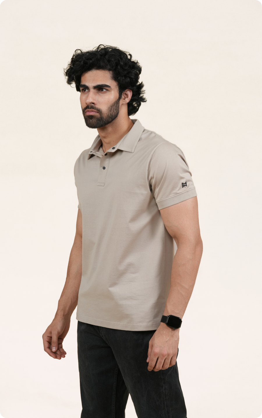 EXPLORER - Giza Cotton Tee (Beige)