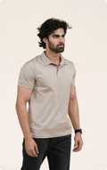 EXPLORER - Giza Cotton Tee (Beige)