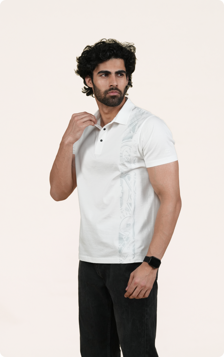 ODYSSEY - Giza Cotton Polo T-Shirt (White)
