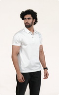 ODYSSEY - Giza Cotton Polo T-Shirt (White)