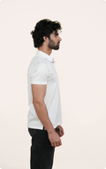 ODYSSEY - Giza Cotton Polo T-Shirt (White)