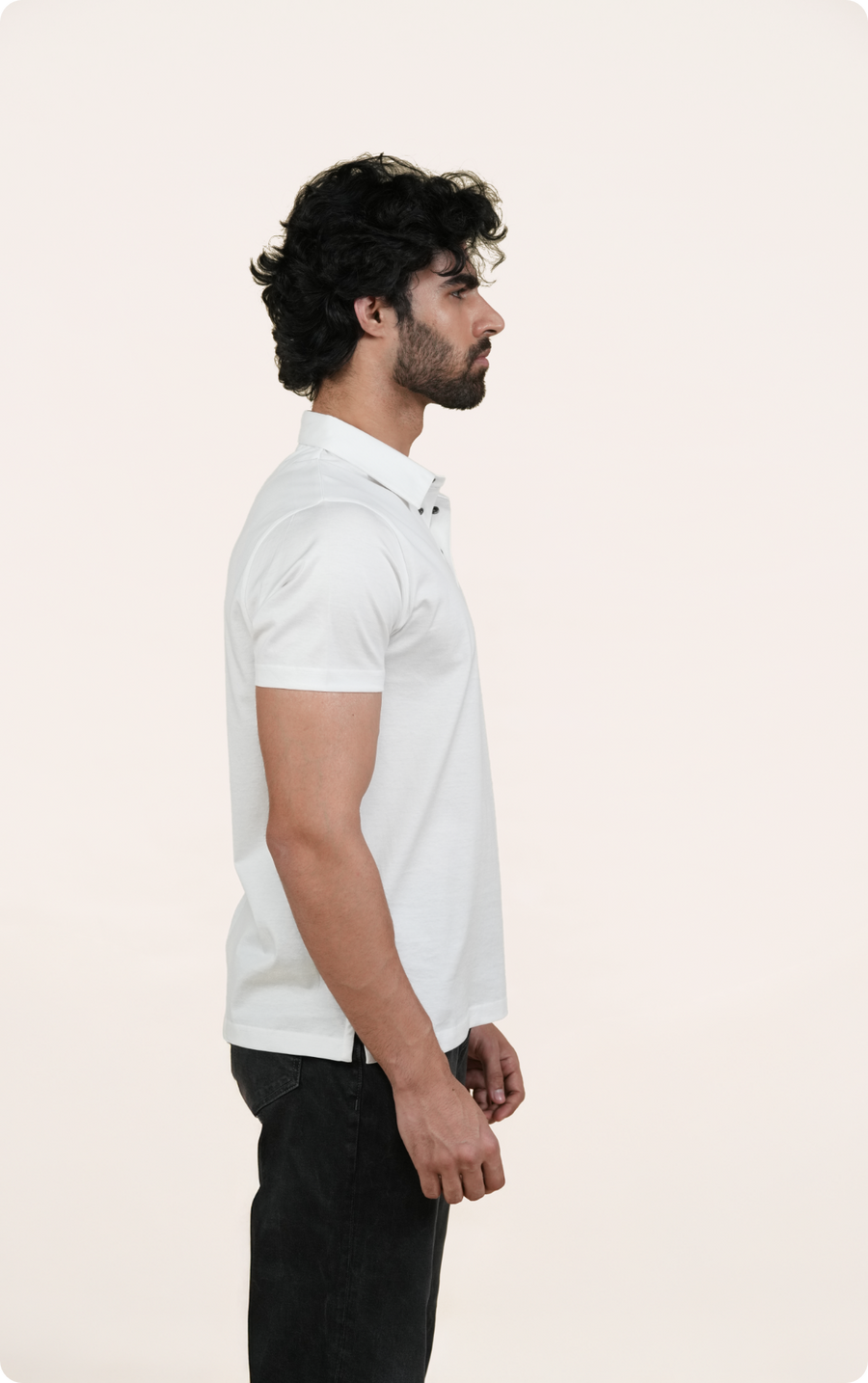 ODYSSEY - Giza Cotton Polo T-Shirt (White)
