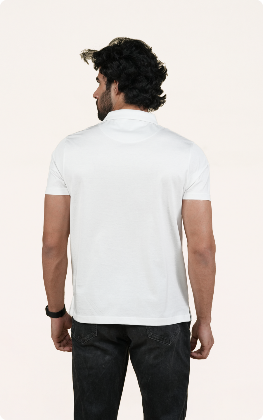 ODYSSEY - Giza Cotton Polo T-Shirt (White)