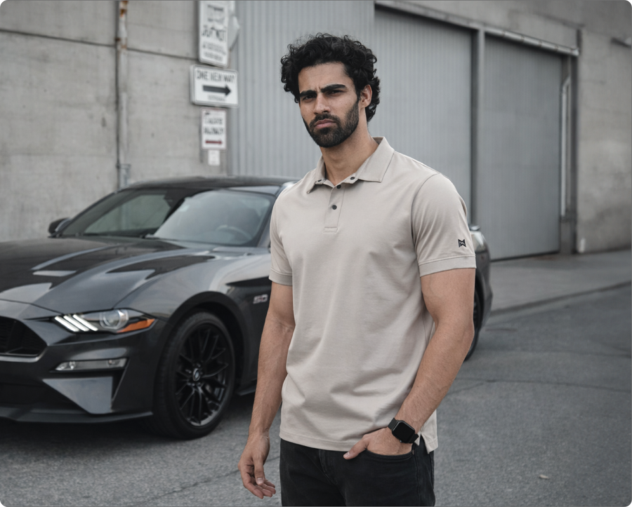 EXPLORER - Giza Cotton Tee (Beige)