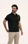 OUTRIDER - Giza Cotton Polo T-Shirt (Black)