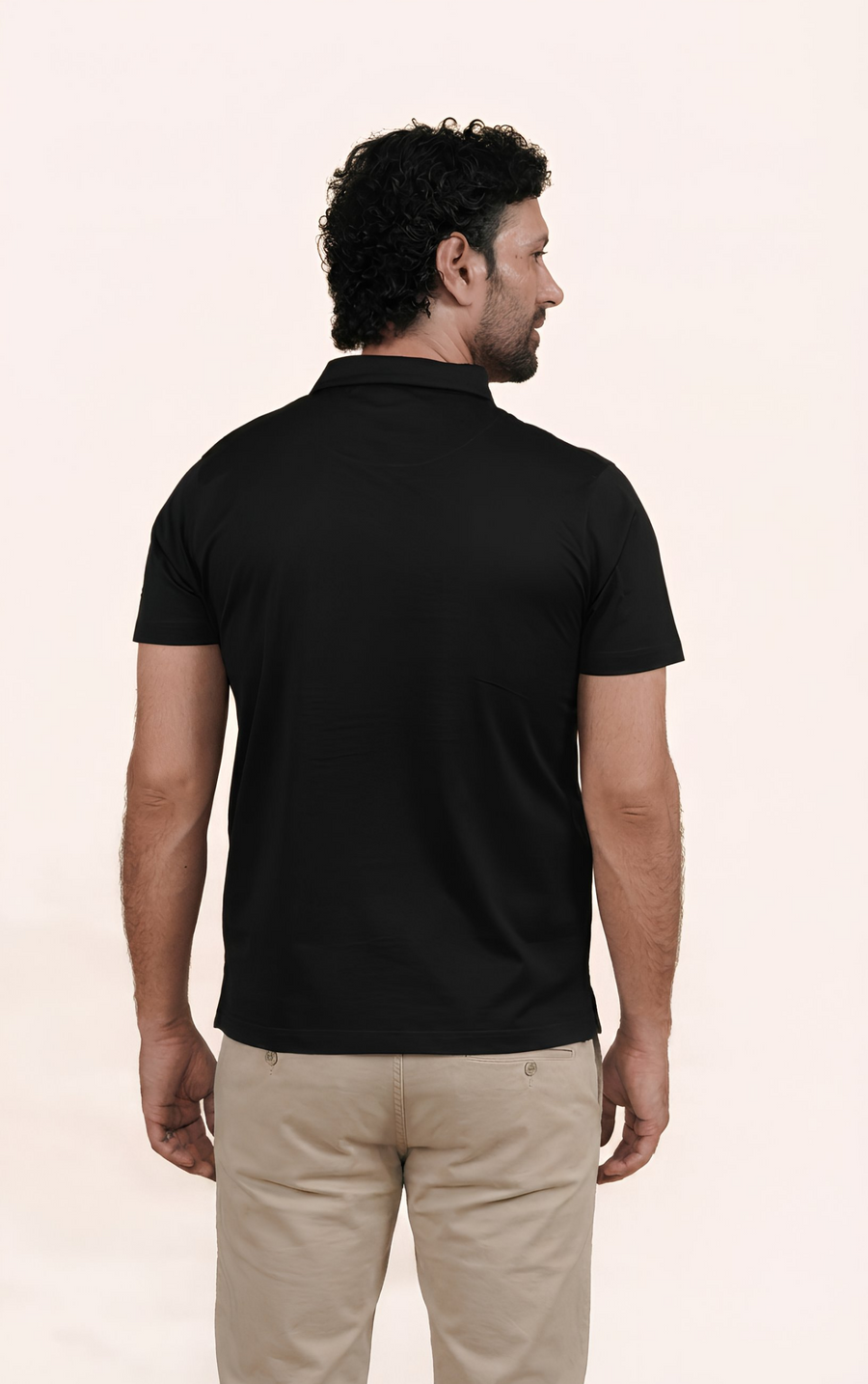 OUTRIDER - Giza Cotton Polo T-Shirt (Black)